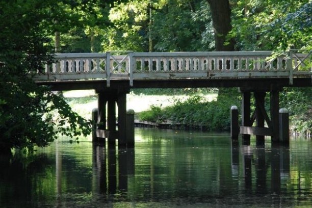 a bridge over a body of water